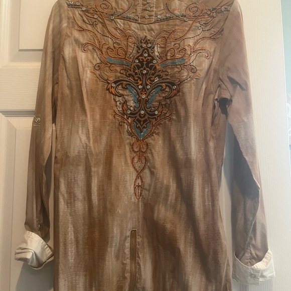 Roar woman’s western/rodeo shirt size medium stretch women’s - Picture 5 of 6